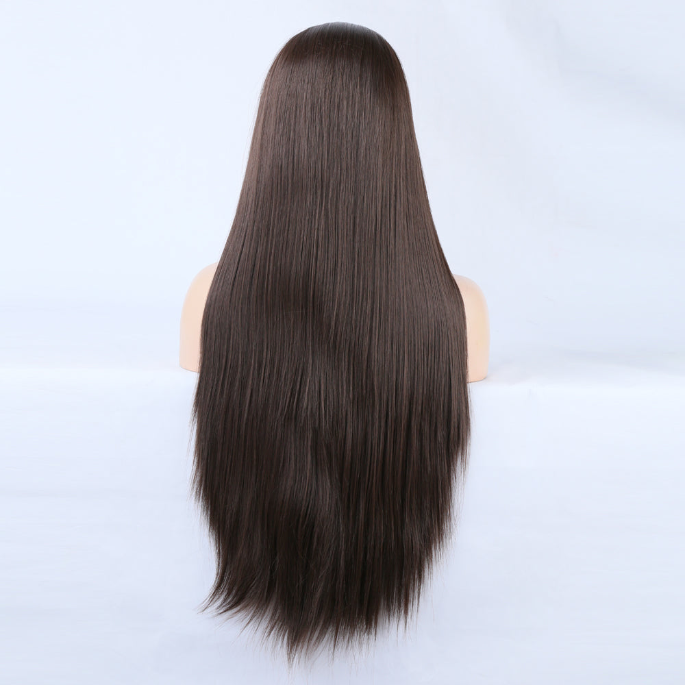 Wigs Ladies Wigs Long Straight Hair Front Lace Chemical Fiber Ladies Wigs Head Covers Large Lace wigs - V.I.P Digital Presence