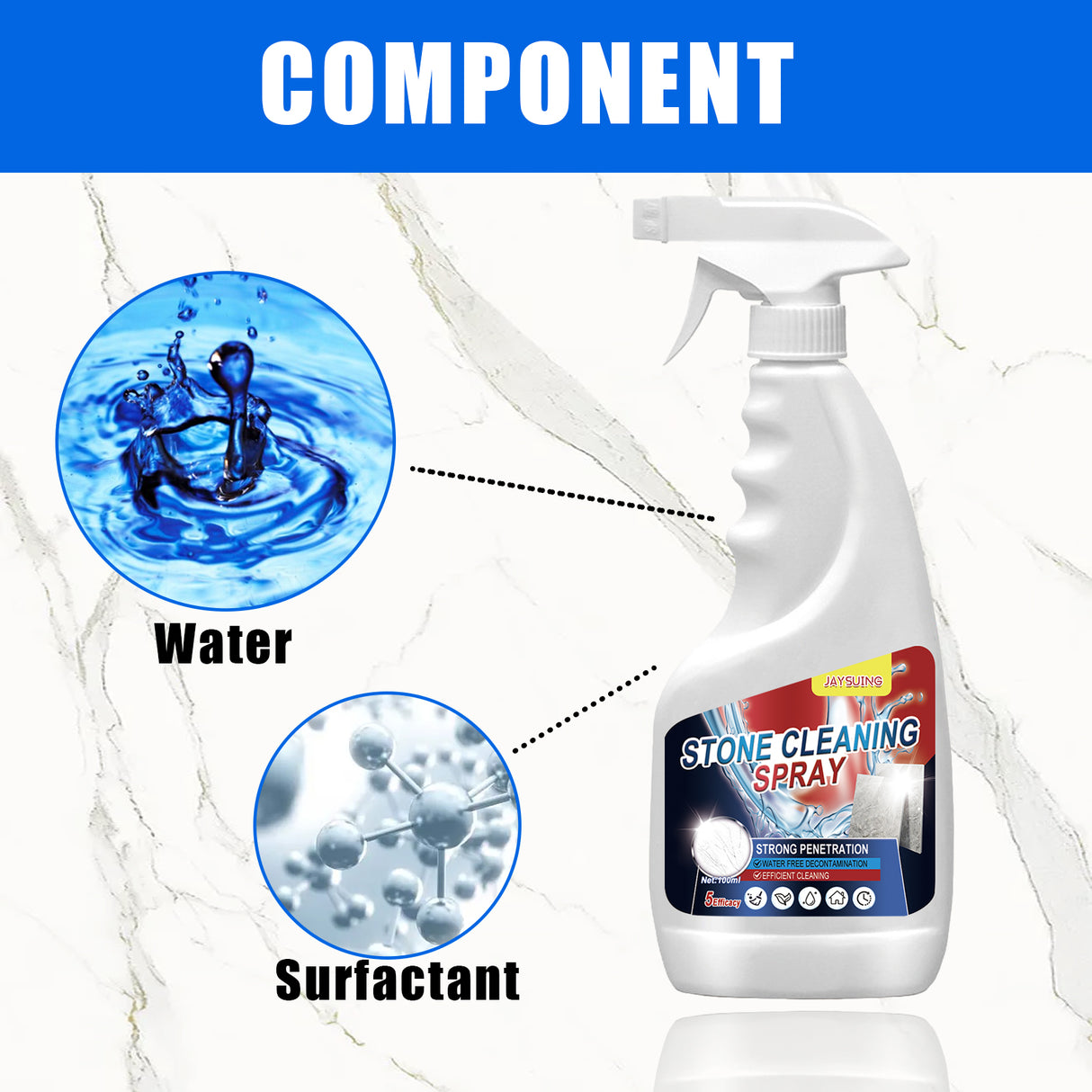 Stone Cleaning Spray, Domestic Kitchen Marble Tile Decontamination Repair Scratch Cleaner - V.I.P Digital Presence