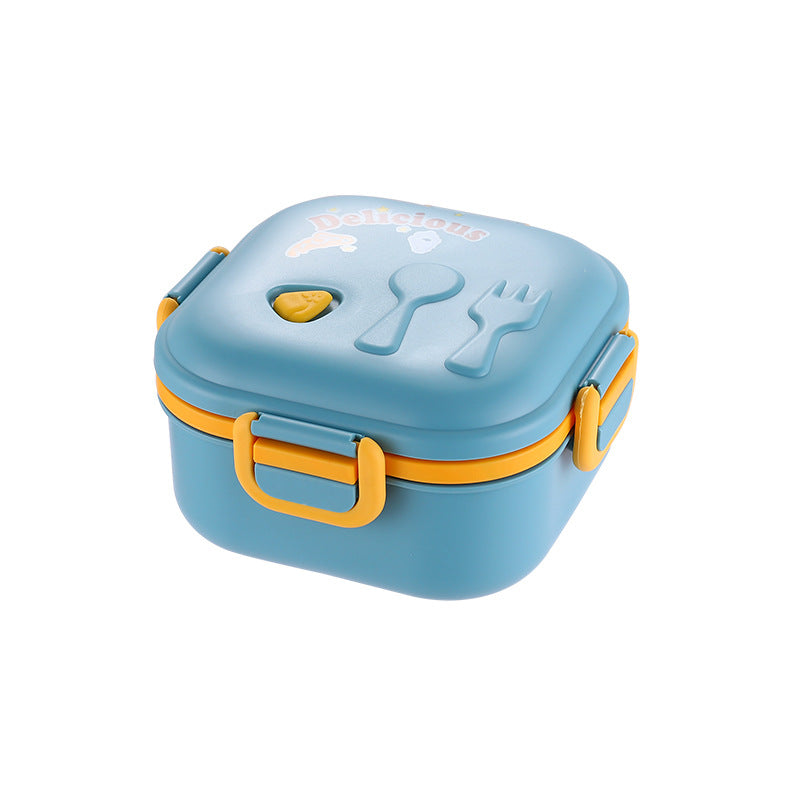 Cartoon cute microwaveable double layer portable lunch box with lid - V.I.P Digital Presence