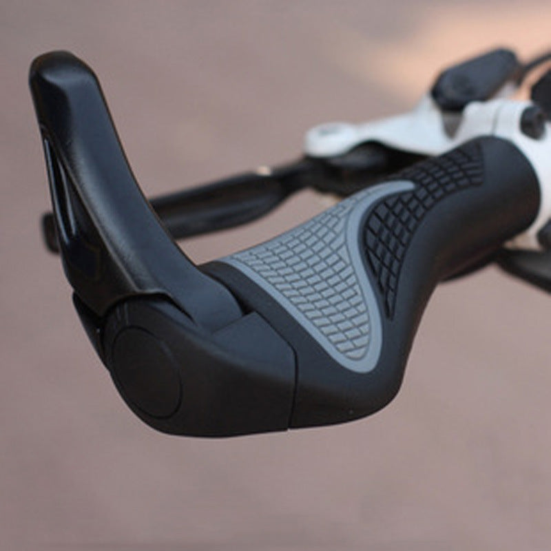 Bicycle Mountain Handlebar Set Aluminum Alloy Sheep Horn Vice Handle Ergonomic Handle Set Meat Ball Rubber Lock Vice Handle