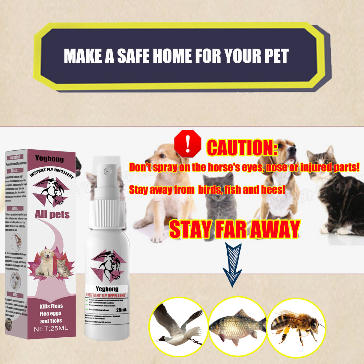Pet Repellent, Flea Removal For Cats And Dogs External Tick And Tick Anti-Itch Spray For Cats And Dogs - V.I.P Digital Presence
