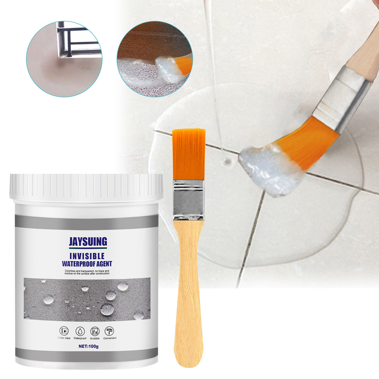 Waterproof Sealant Bathroom Kitchen Exterior Wall Water Leakage Repair Free Brick Leak Repair Home Improvement Paint Agent - V.I.P Digital Presence