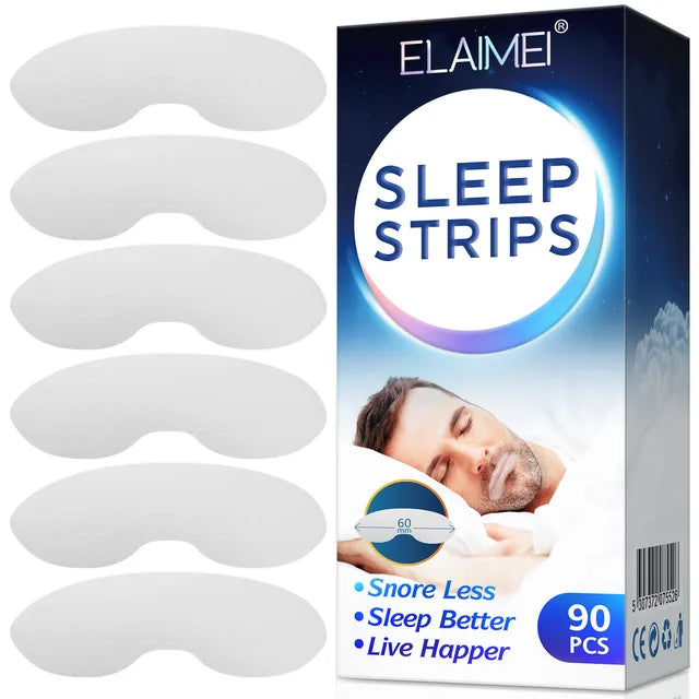 ELAIMEI Anti Snoring Sleep Strips Disposable Gentle Mouth Tape for Better Nose Breathing Reduce Mouth Dryness Sore Throat - V.I.P Digital Presence