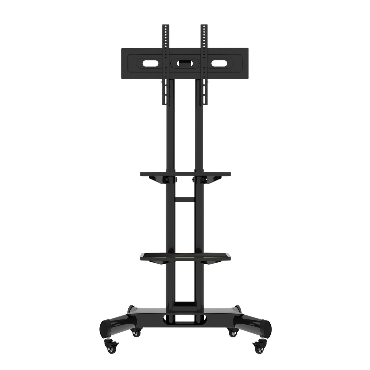 FANCO Universal Rotating TV Stand, suitable for 32-80 inch TVs, adjustable tilt height, maximum VESA 600x400mm (black) - V.I.P Digital Presence