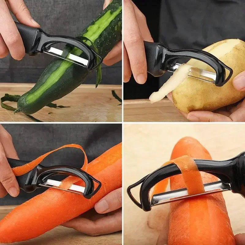 Swivel Vegetable Peeler with Dual Blades Stainless Steel Potato Peeler for Left And Right Handers Fruit Peeler with Anti-Slip - V.I.P Digital Presence
