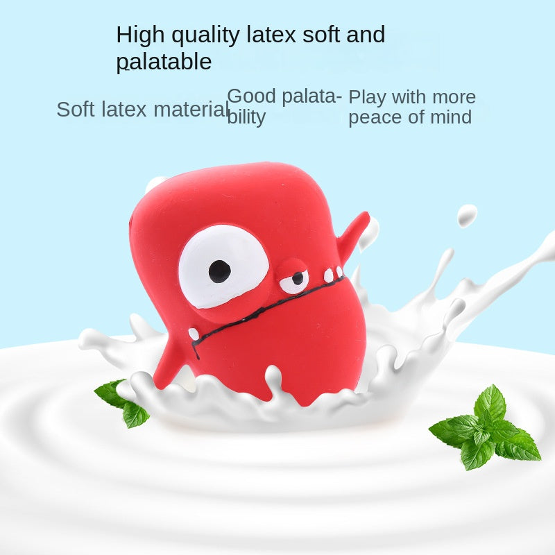 Cute Monster Shaped Latex Squeaky Dog Toy Durable and Easy to Clean Pet Toy - V.I.P Digital Presence