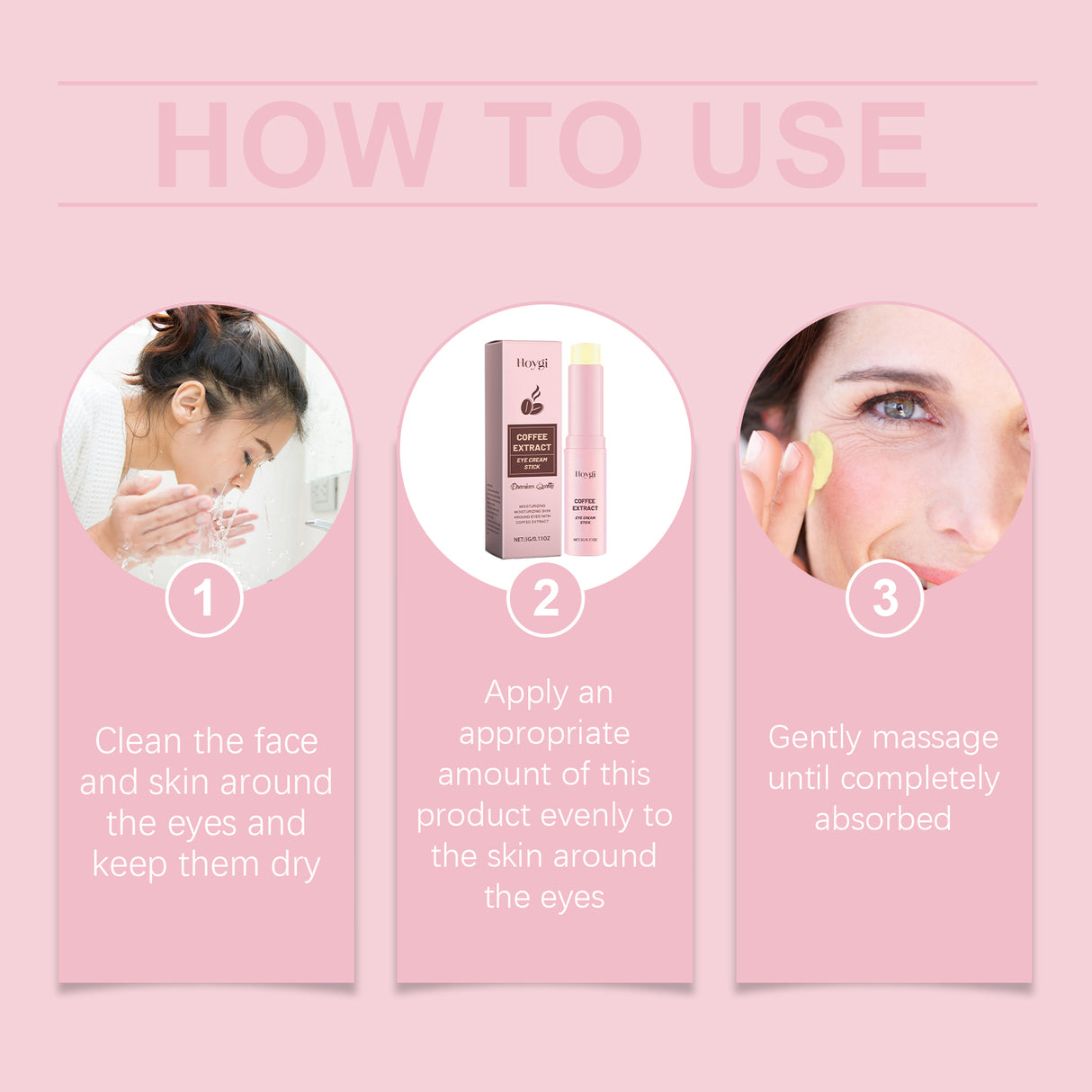 Caffeine Eye Cream Stick Firming, Brightening And Moisturizing Eye Cream Stick