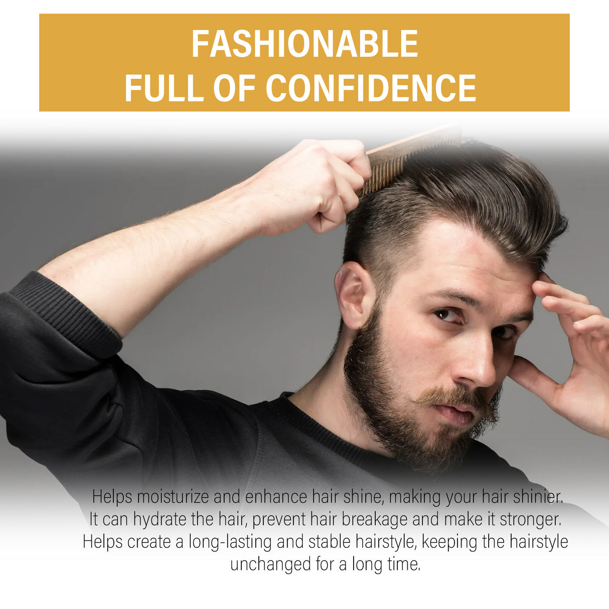 Control Pomade, Broken Hair Care Oil Head Back Head Natural Fluffy Lasting Styling Solid Wax - V.I.P Digital Presence