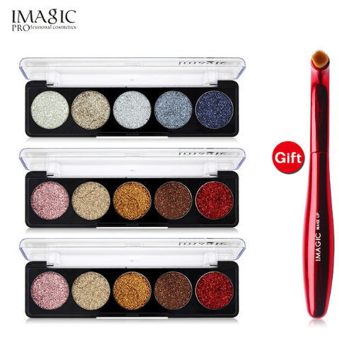 IMAGIC Glitter Eye Shadow Palette Buy 3 Get 1 Gift 3pcs/set 5 Colors Glitters - V.I.P Digital Presence