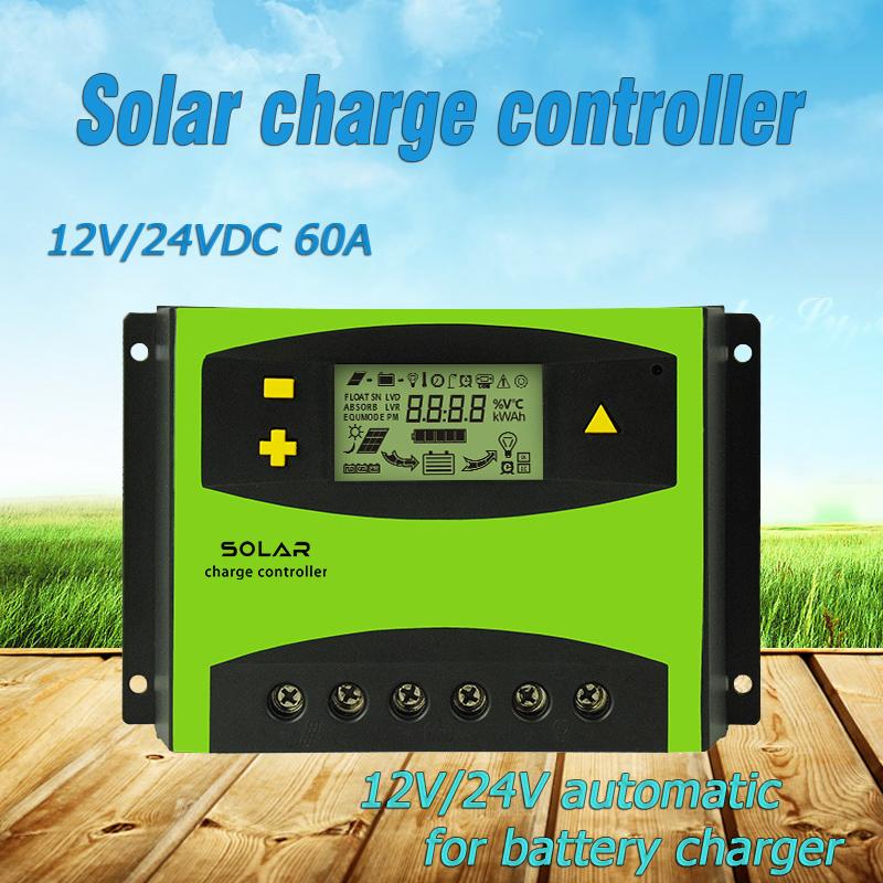 12V 24V 60A 50A 40A 30A Solar Controller with LCD Function Dual USB 5VDC Output Solar Panel Battery Charge Regulator - V.I.P Digital Presence