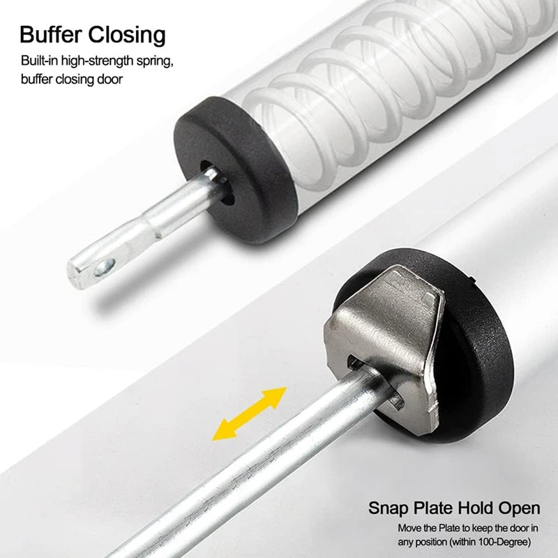 Gas Spring Automatic Door Closer 90 Degrees Within The Positioning Stop Mute Soft Closing Device Adjustable Buffer Force - V.I.P Digital Presence