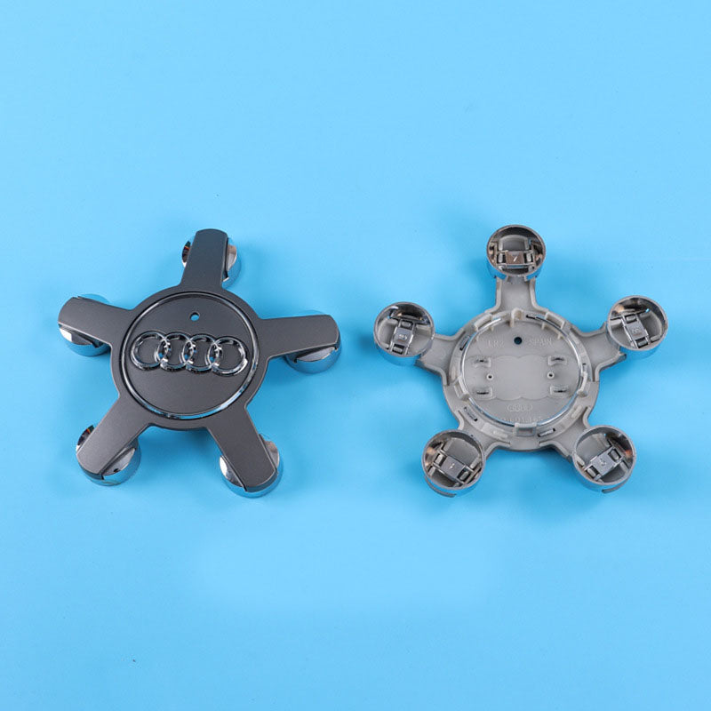 Suitable for Audi five claw wheel hub cover A4L//A5/A6L black five claw car tire center logo cover 135mm - V.I.P Digital Presence