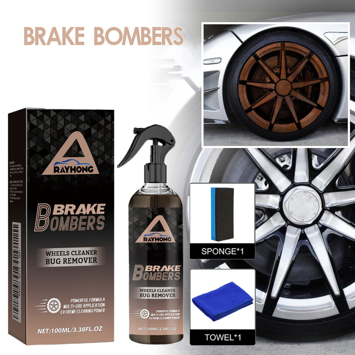 Brake Bombers, Auto Brake Disc Rust Removal Polishing Repair Wheel Abnormal Noise Cleaner - V.I.P Digital Presence