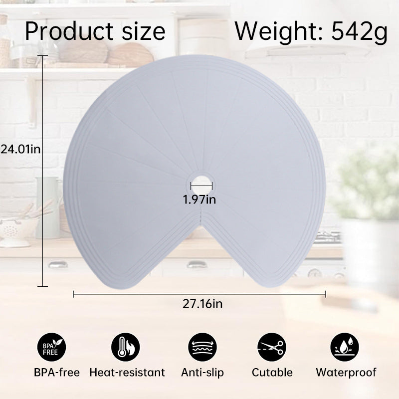 Lazy Susan Shelf Liner: Silicone, for Dual Tier Pie Cut Organizer, Non-Slip & Thermal Protection .2pcs - V.I.P Digital Presence