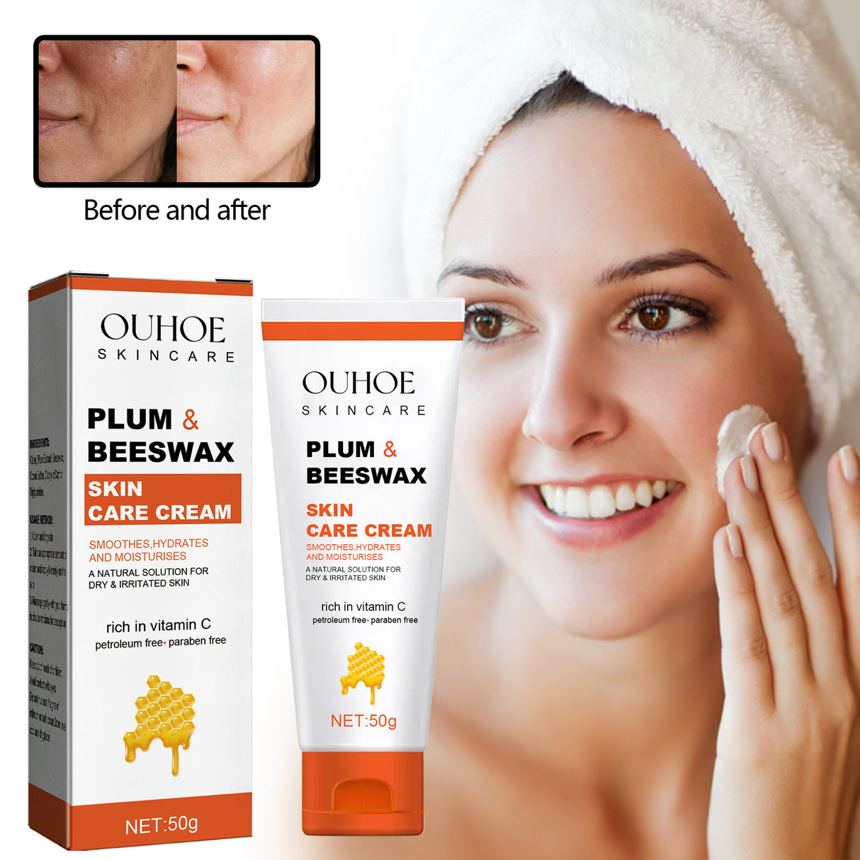 Beeswax Skin Cream Moisturizes Skin, Relieves Dry Skin, Sunburn, Mosquito Bites And Itch Relief Cream - V.I.P Digital Presence