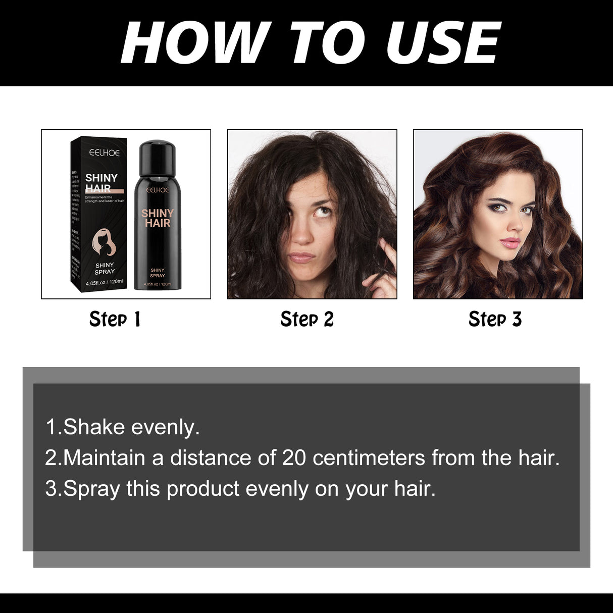 Hair Shine Spray Repair Dry And Irritated Hair Moisturizing Hair Treatment Spray For Damaged Hair - V.I.P Digital Presence