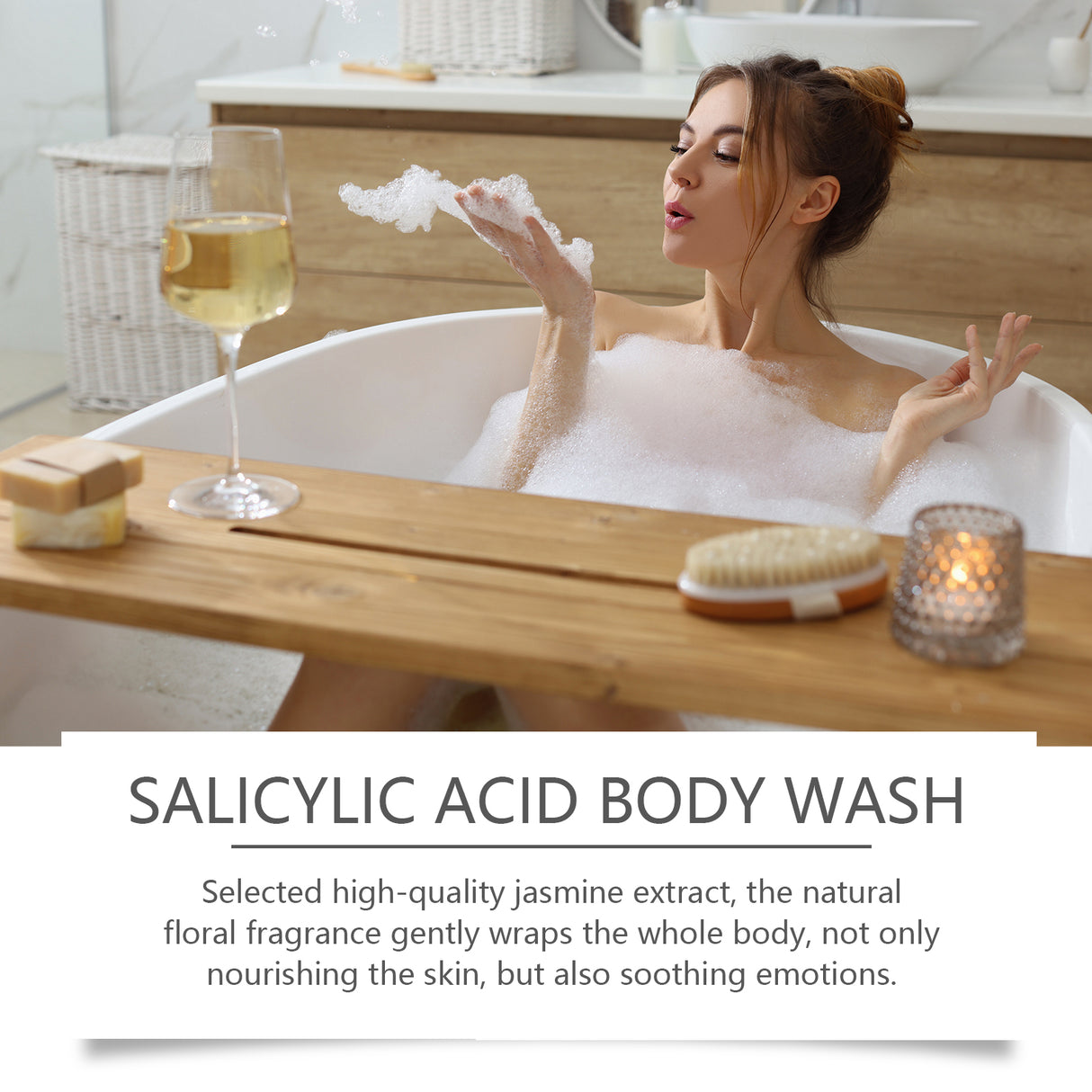 Salicylic Acid Body Wash Daily Gentle Cleaning, Exfoliating, Oil Control Refreshing, Clean, Comfortable And Lubricating