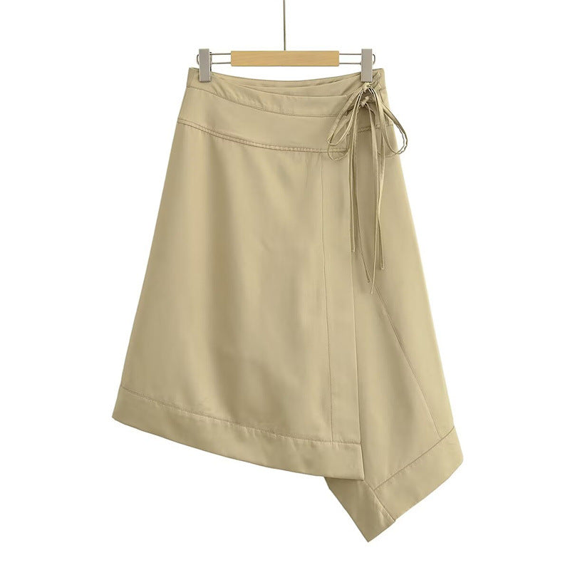 Summer New Style Women's Fashionable Elegant Wrap Skirt with Mid-Waist and Midi Length - V.I.P Digital Presence