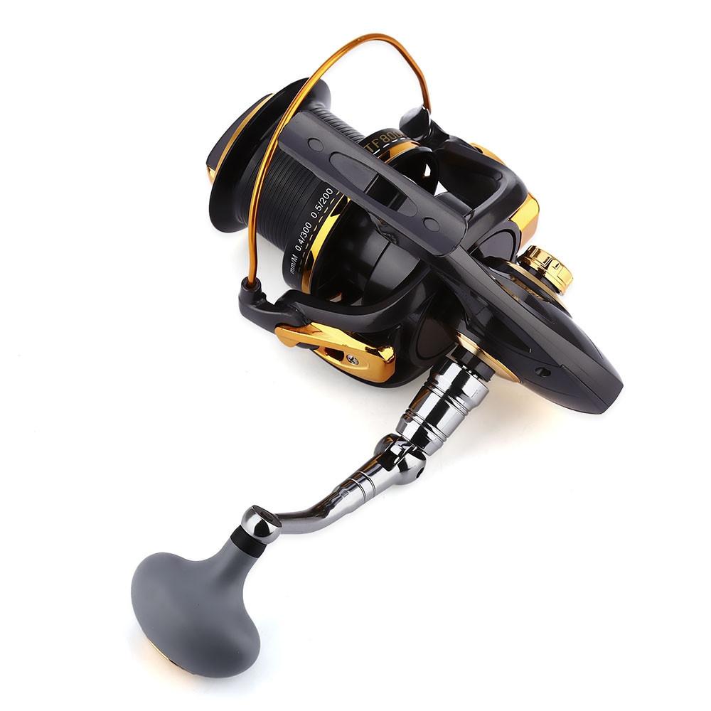 YUMOSHI Fishing Reel 12 + 1 Ball Bearings Aluminum Alloy Spool Coil Wheel Fishing Reels 8000 / 9000 Series