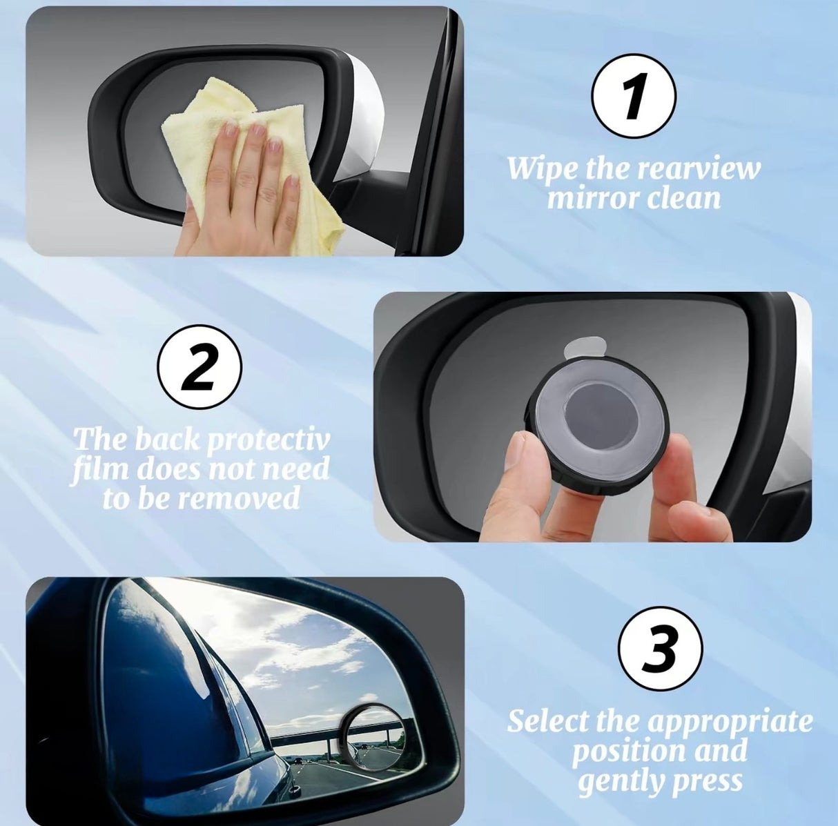 SafeAngle 360 Car Mirror
