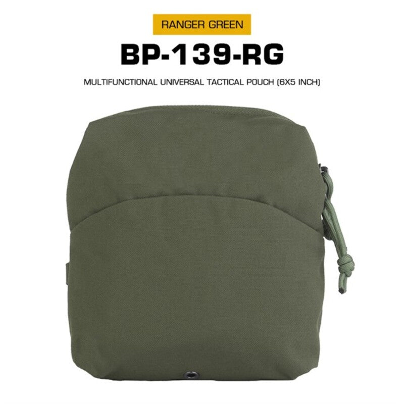 Tactical 6x5in GP MOLLE pouch for mags, fits FCPC or Utility GP Backpack. - V.I.P Digital Presence