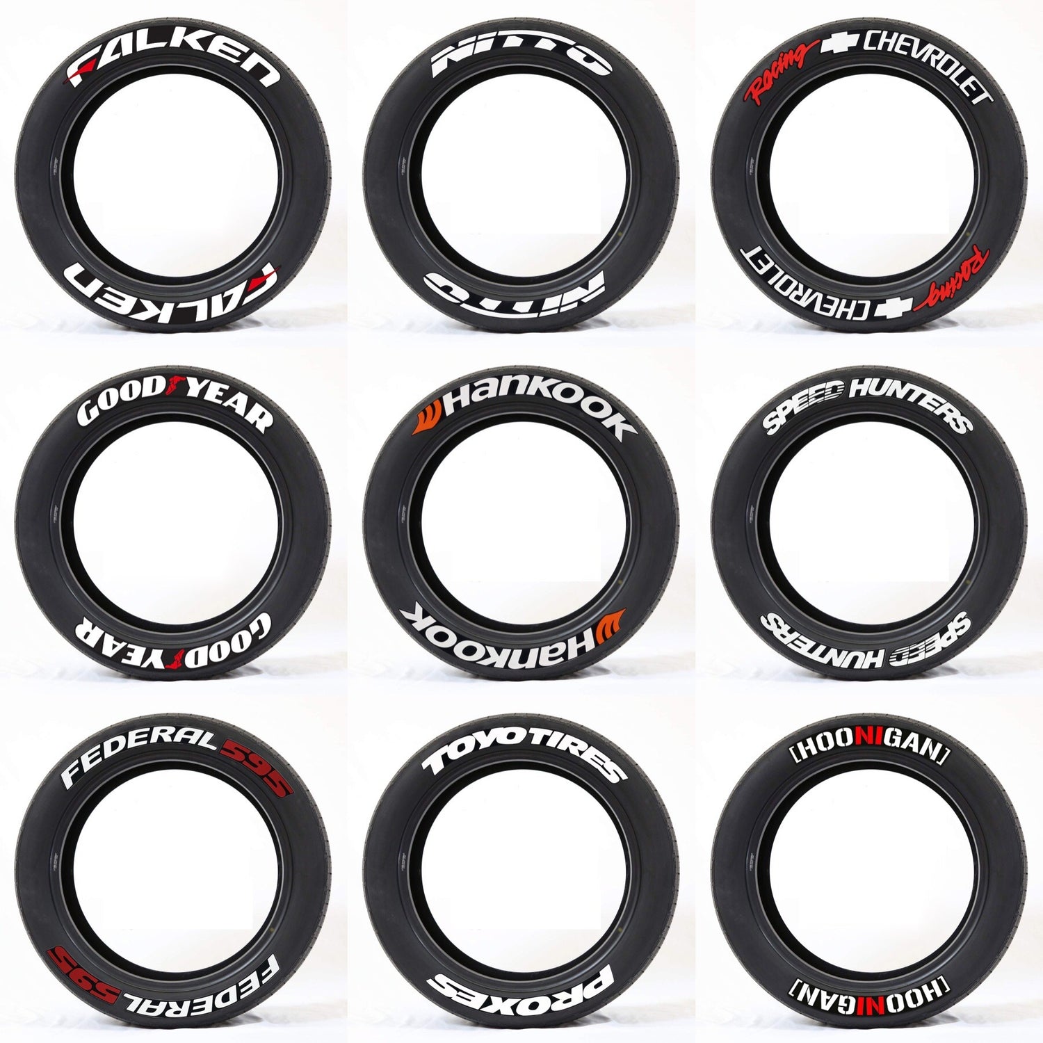 New Connected Car Tire Stickers, Tire Letter Stickers, English Letter 3D Stereoscopic Stickers - V.I.P Digital Presence