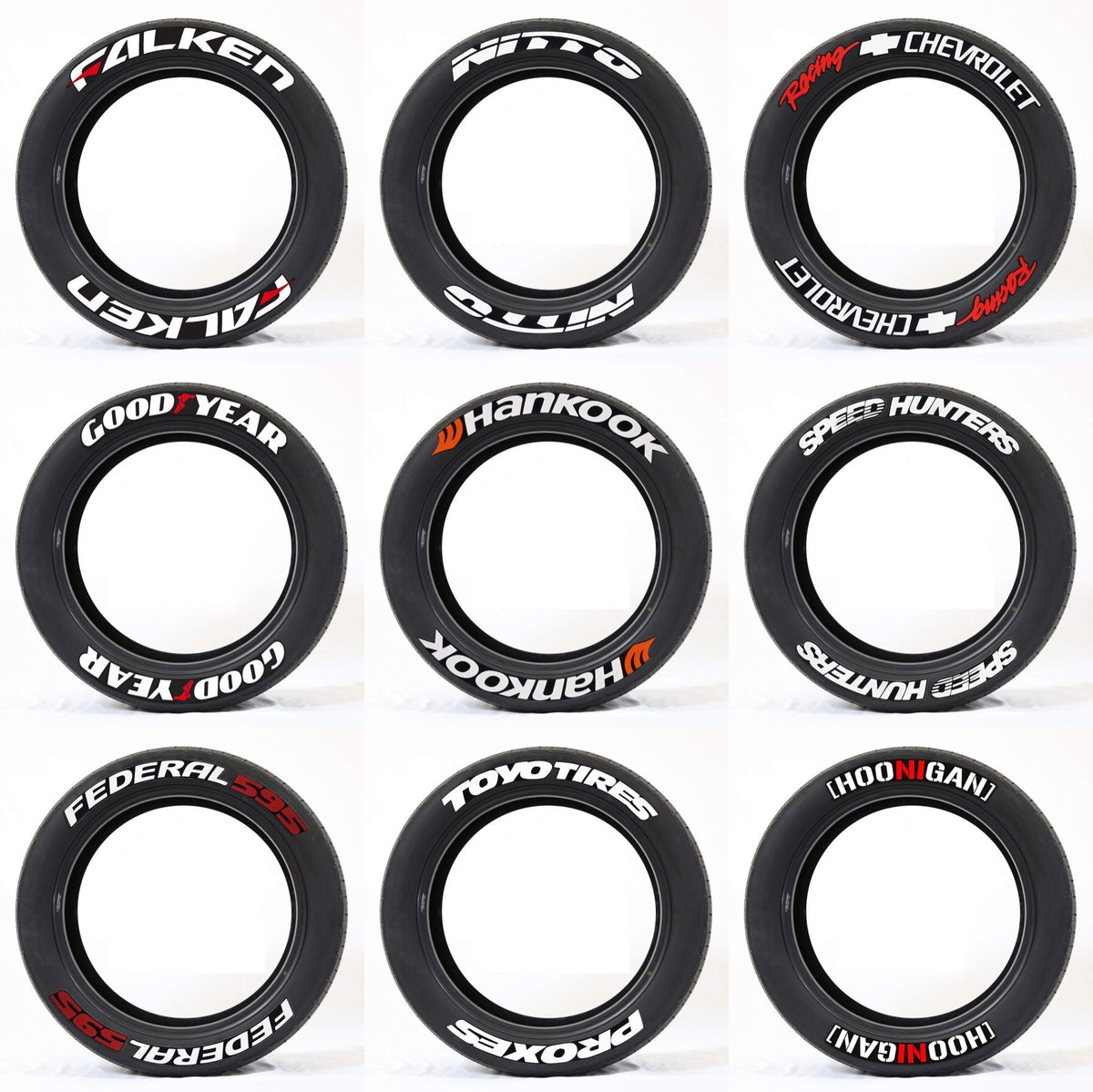 New Connected Car Tire Stickers, Tire Letter Stickers, English Letter 3D Stereoscopic Stickers - V.I.P Digital Presence