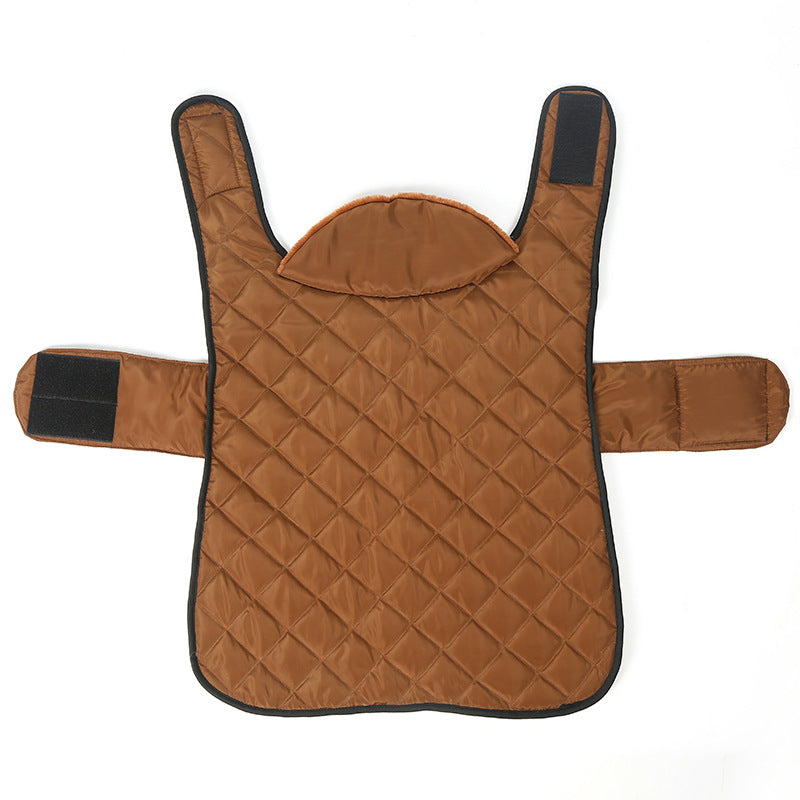 Heated Pet Clothing - New Fashion Warm Dog Cotton Jacket with Short Rabbit Fur - V.I.P Digital Presence