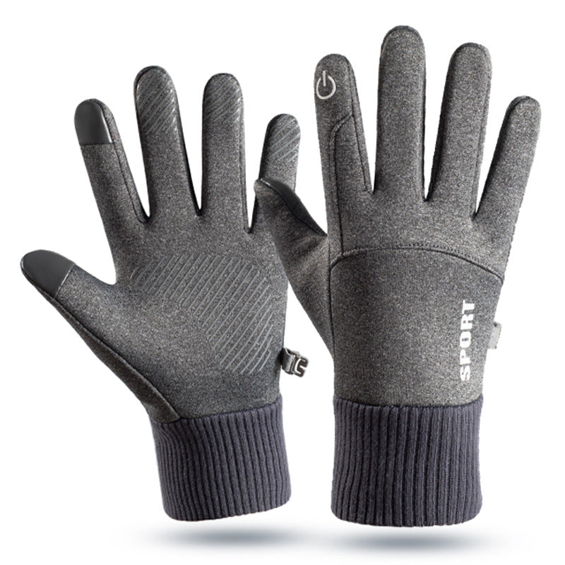 Outdoor gloves for men in winter warm and plush touch screen anti slip windproof and waterproof for women in winter - V.I.P Digital Presence
