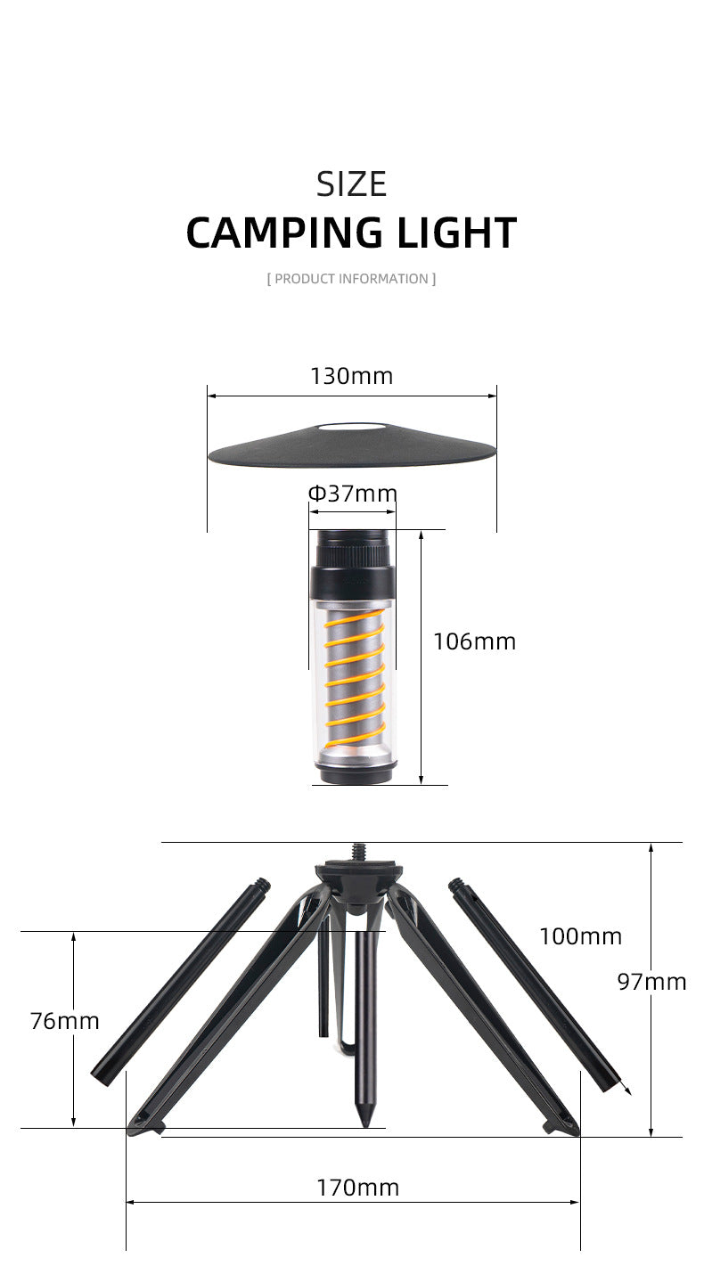 Outdoor Camping Light Portable Night Light Portable Flashlight Tripod Stand Lighting Lighthouse Marquee Tent Atmosphere Light - V.I.P Digital Presence