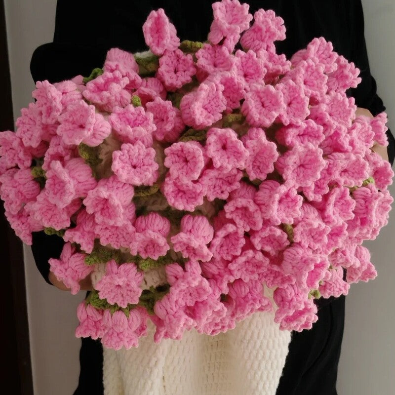 60cm New Creative Rose Bouquet Blanket (Finished), Crocheted Flower Bouquet Gift for Girlfriend - V.I.P Digital Presence