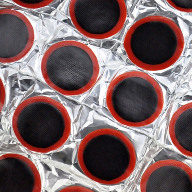 Mountain Bike Tire Patch Film 48 Square Tire Patch 25MM Round Tire Patch Repair Bike Riding Supplies - V.I.P Digital Presence