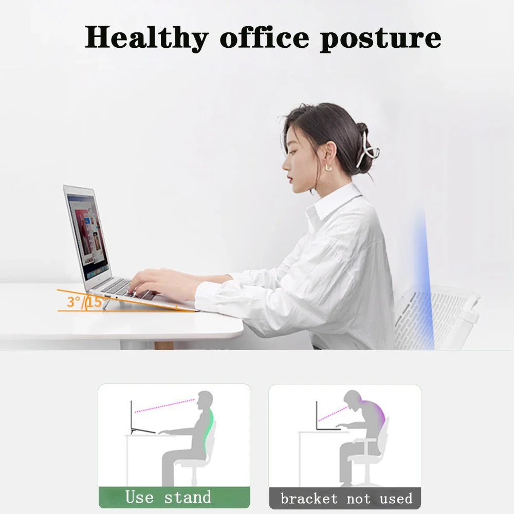 Mini Foldable Laptop Stand, Portable Computer Keyboard , Self-Adhesive Invisible Notebook Stand and Keyboard Lift for Desk - V.I.P Digital Presence