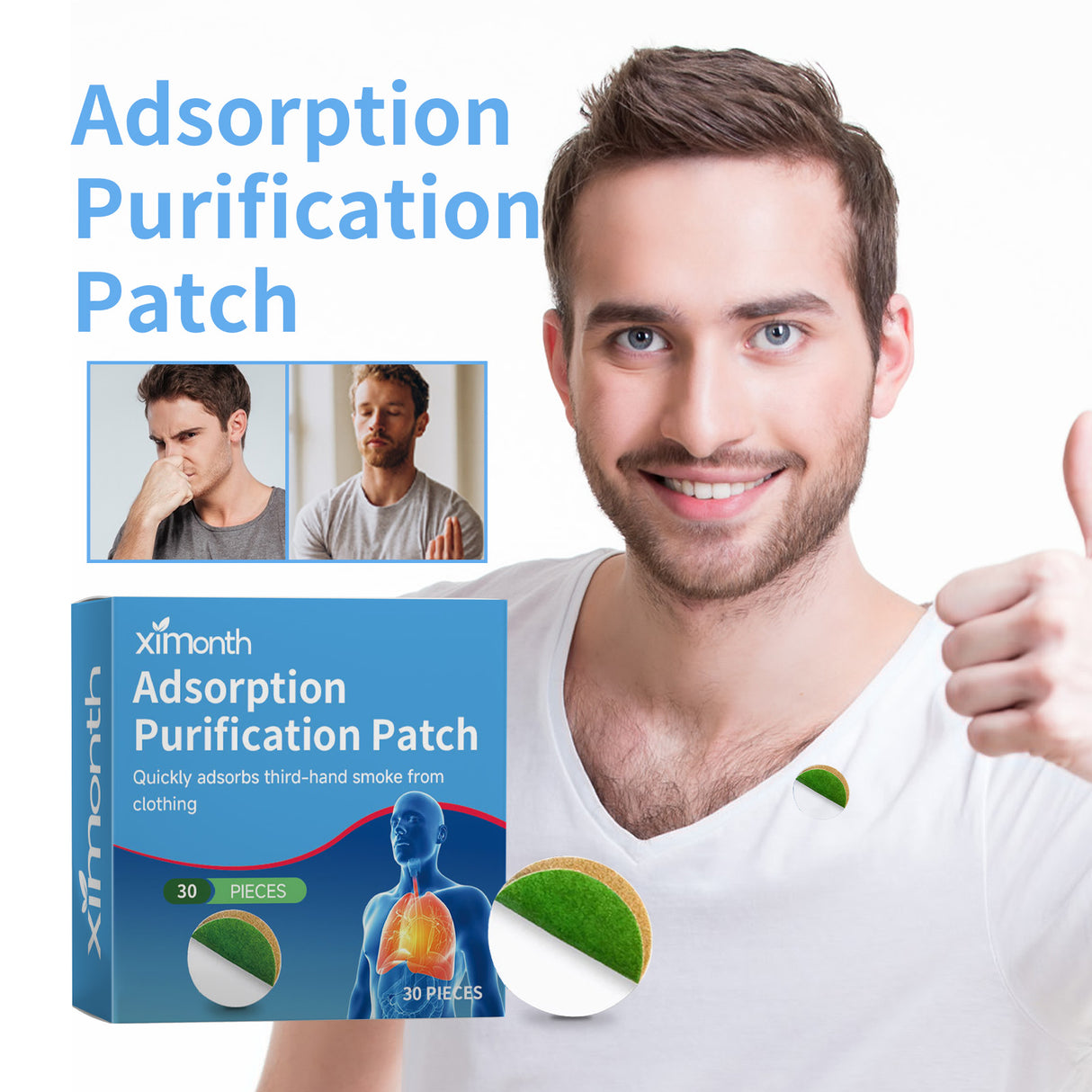 Adsorption Purification Patch, Relieve Dry Throat Itching Dizziness Discomfort Clean Odor Body Care Patch - V.I.P Digital Presence