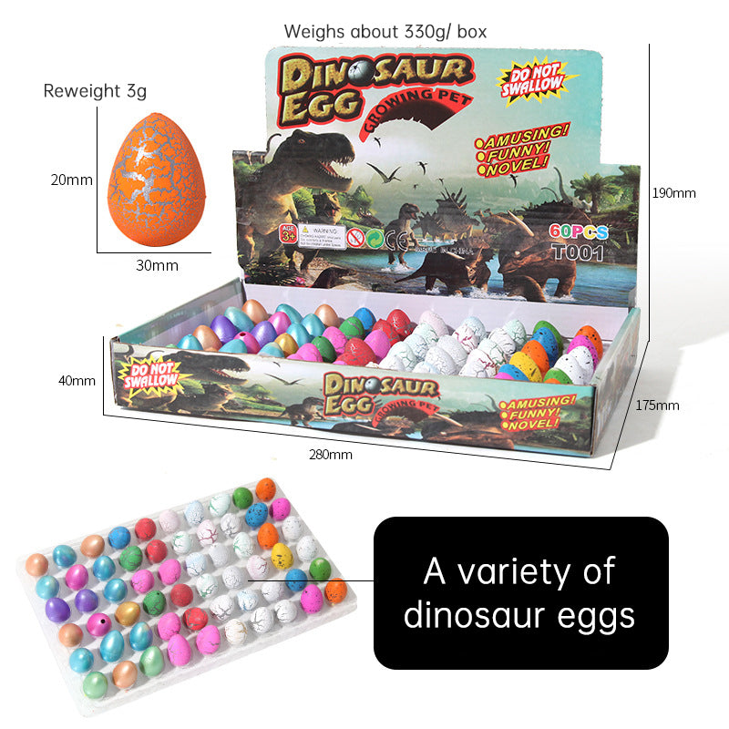 Dinosaur egg children soak in water to expand hatching small toys cracked shell simulation animal - V.I.P Digital Presence
