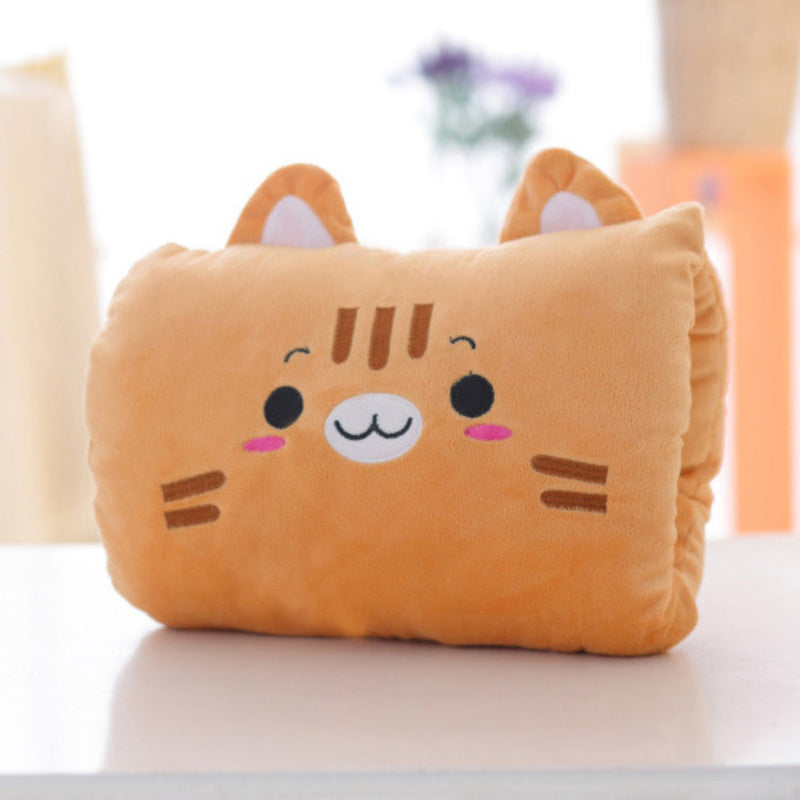 Animated nap pillow, warm hand cover, cylindrical cushion, creative hand warmer, girls' plush toy - V.I.P Digital Presence