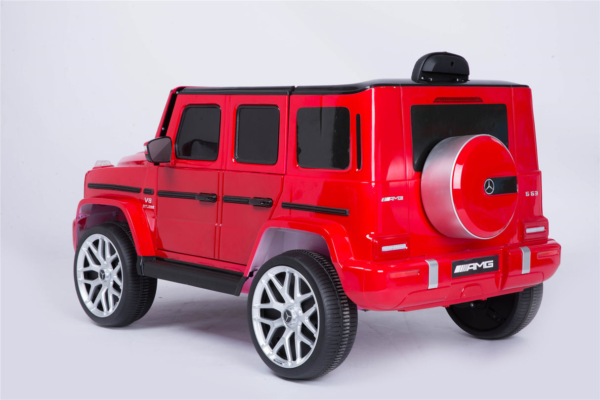 Mercedes Benz G63 Children's Electric Vehicle with Remote Control, 12V Spring Suspension, Safety Lock, and License - V.I.P Digital Presence