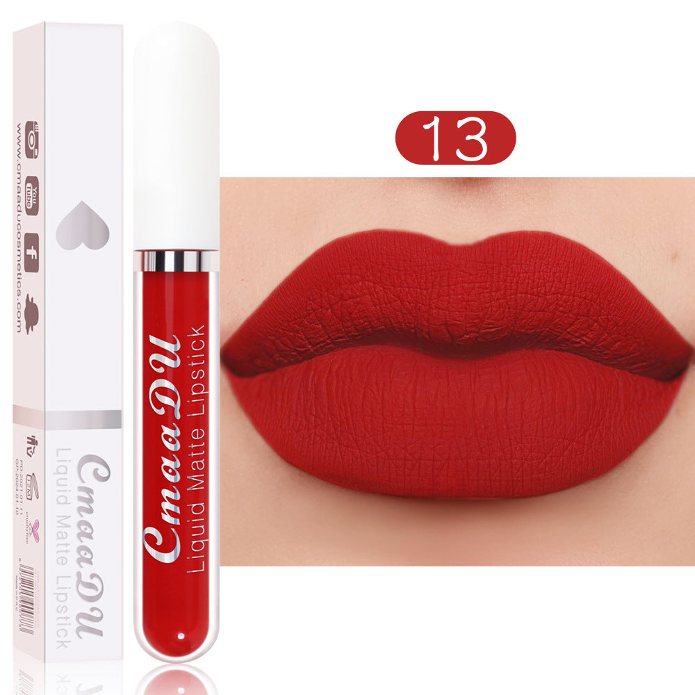 CmaaDu 18 Color Lipstick Matte Non-Stick Cup Waterproof Long Lasting Lip Gloss - V.I.P Digital Presence