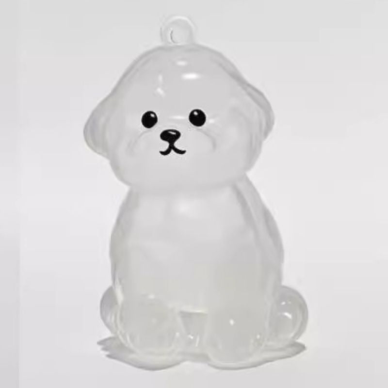 A transparent DIY pet hair memorial keychain box, a sweet keepsake for dog lovers. - V.I.P Digital Presence
