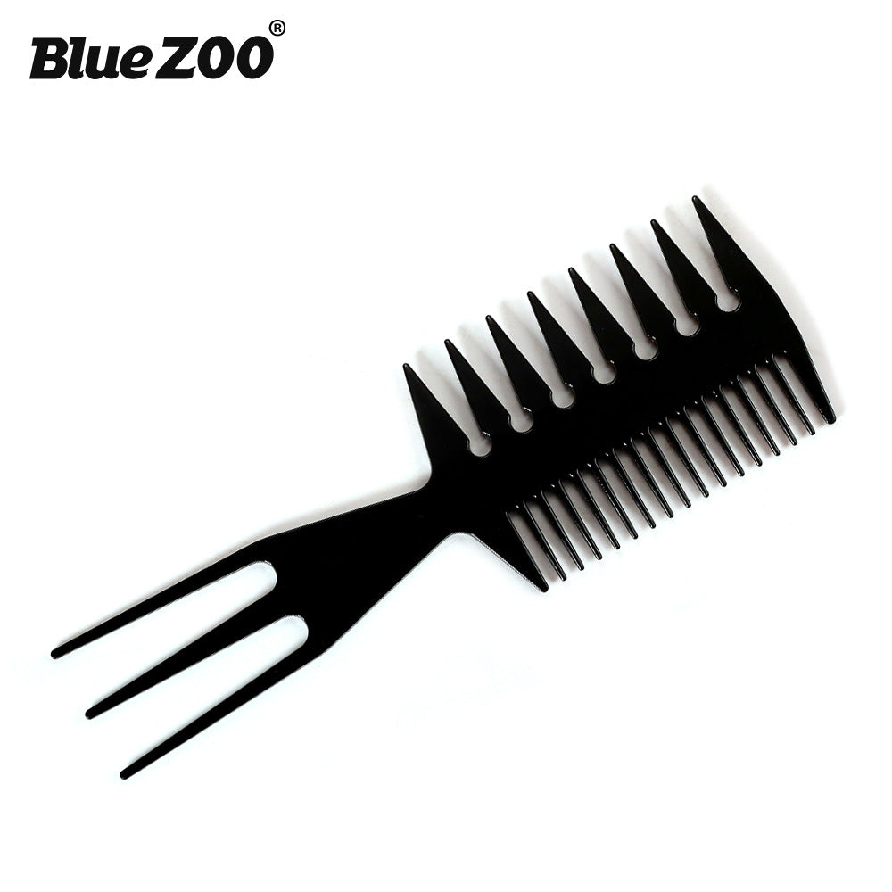 Oil Head Comb Double-Sided Fish Insert Comb Big Tooth Flat Comb Bottom Fork Comb Plate Hair Styling Comb - V.I.P Digital Presence