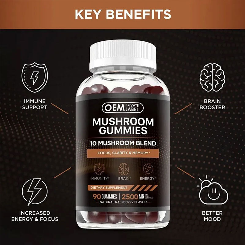 Mushroom Gummies Brain Booster Lion Mane Mushroom Gummies - V.I.P Digital Presence
