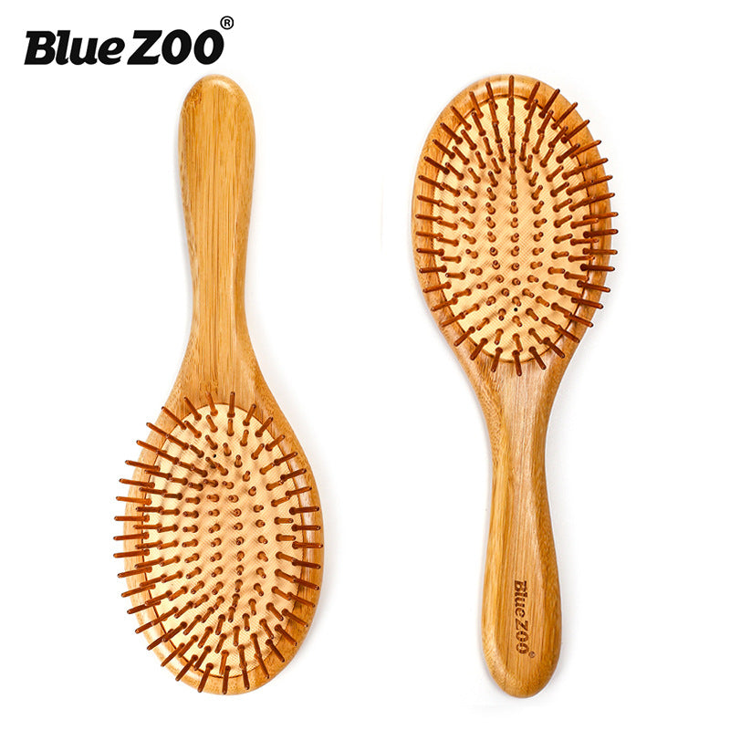 Pointed BlueZOO Massage Air Cushion Airbag Comb Bamboo Bristle Needle Comb Hairdressing Wood Comb - V.I.P Digital Presence