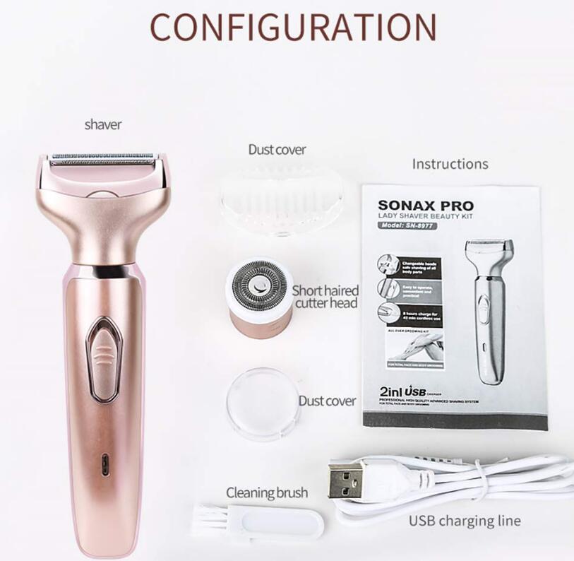 SONAXPRO Electric Epilator Multi-Function Shaving And Hair Removal 2-In-1 Private Whole Body Lady Shaving Instrument - V.I.P Digital Presence