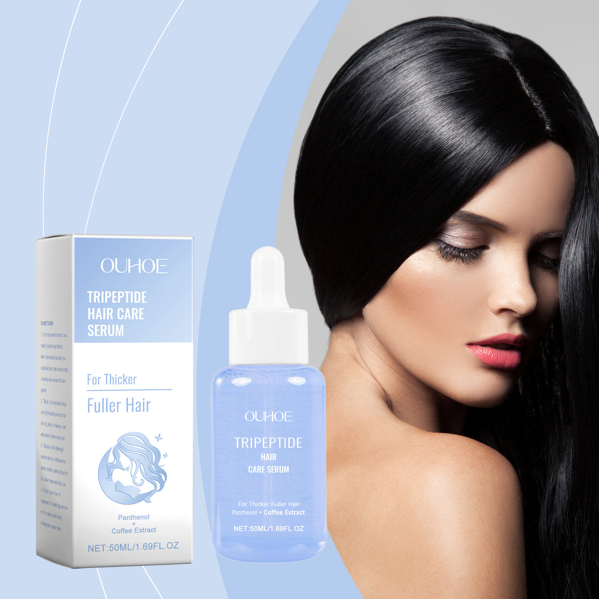 Tripeptide Hair Care Serum, Nourishes, Strengthens, Softeners And Improves Frizzy Hair - V.I.P Digital Presence