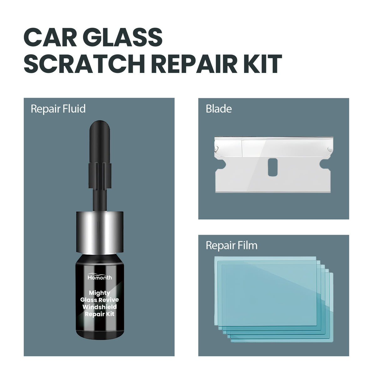 Windshield Repair Kit Automotive Windshield Cracks Broken Repair Special Adhesive Solution - V.I.P Digital Presence
