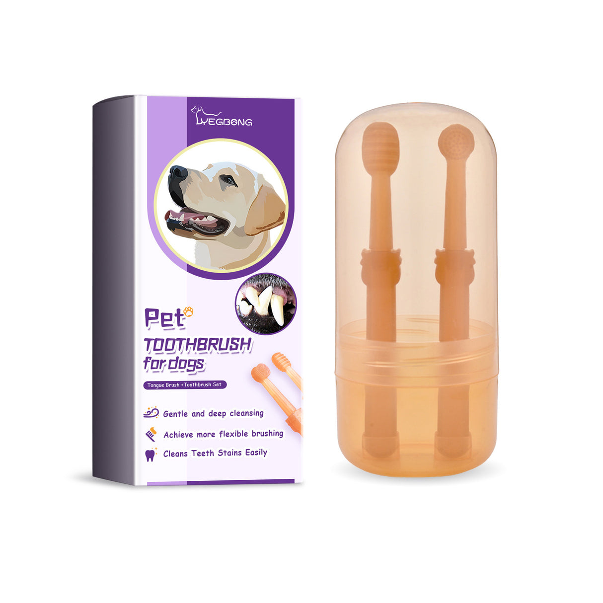 Pet Toothbrush For Dogs, Pet Oral Cleaning Dental Stains Dental Health Care - V.I.P Digital Presence