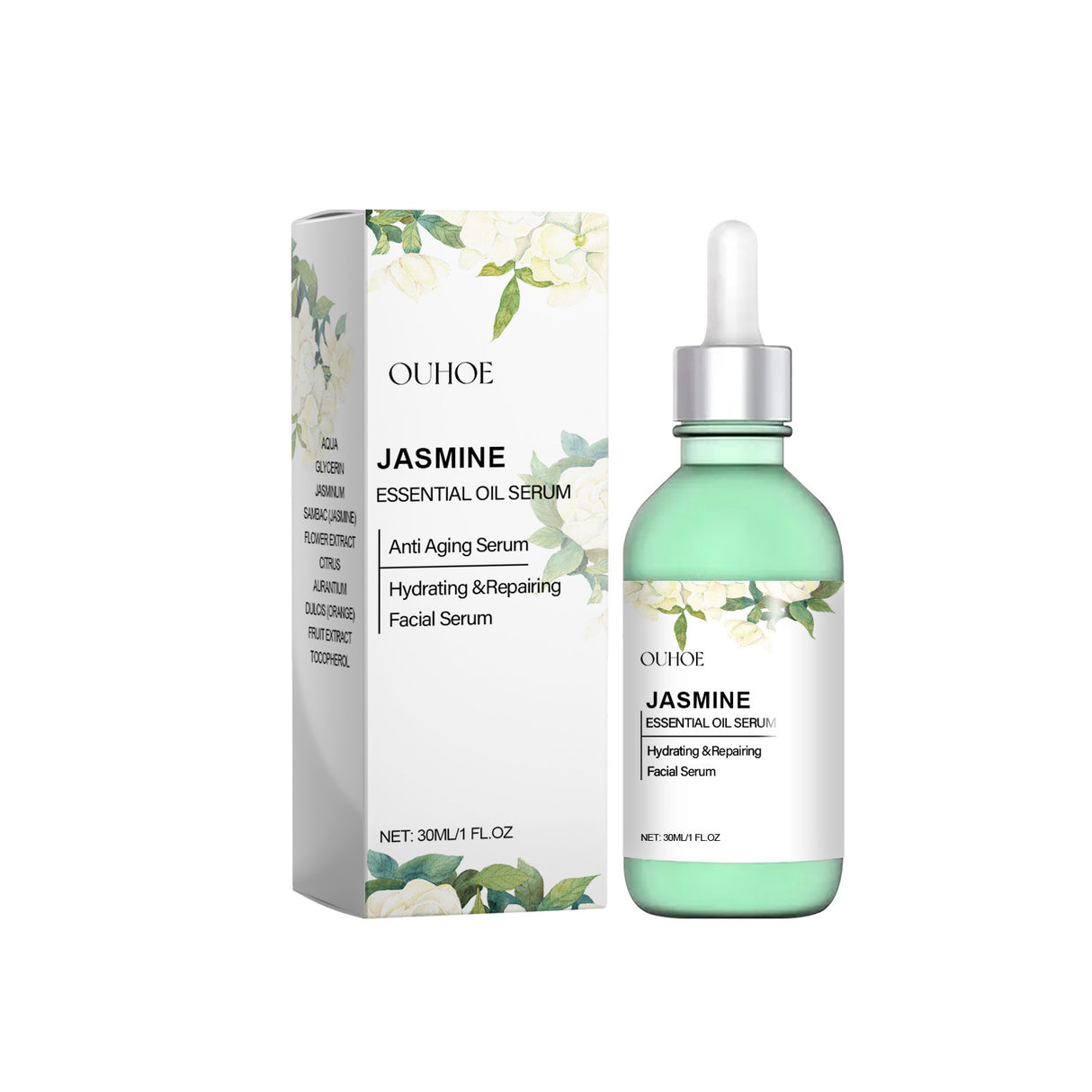 Ouhoe Jasmine Brightening Essential Oil, Lighten Fine Lines And Anti-Wrinkle Essential Oil Refreshing Non-Sticky Firming Brightening Essence - V.I.P Digital Presence