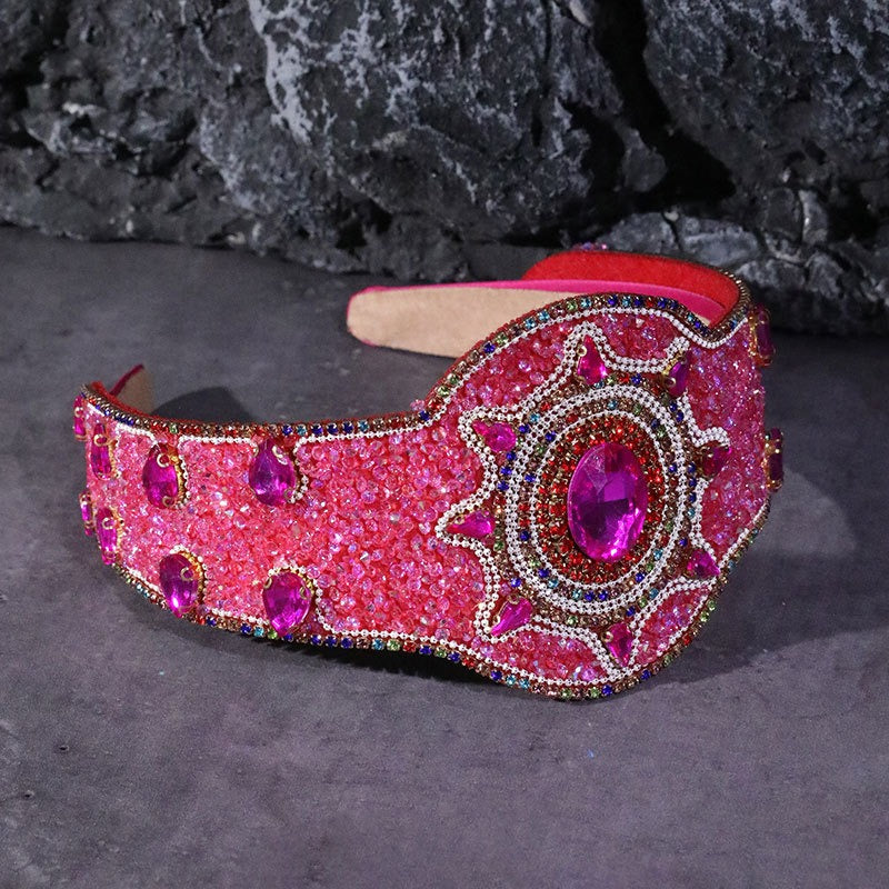 Baroque Palace Style Heavy Industries Full Diamond Hair Hoops Female - V.I.P Digital Presence