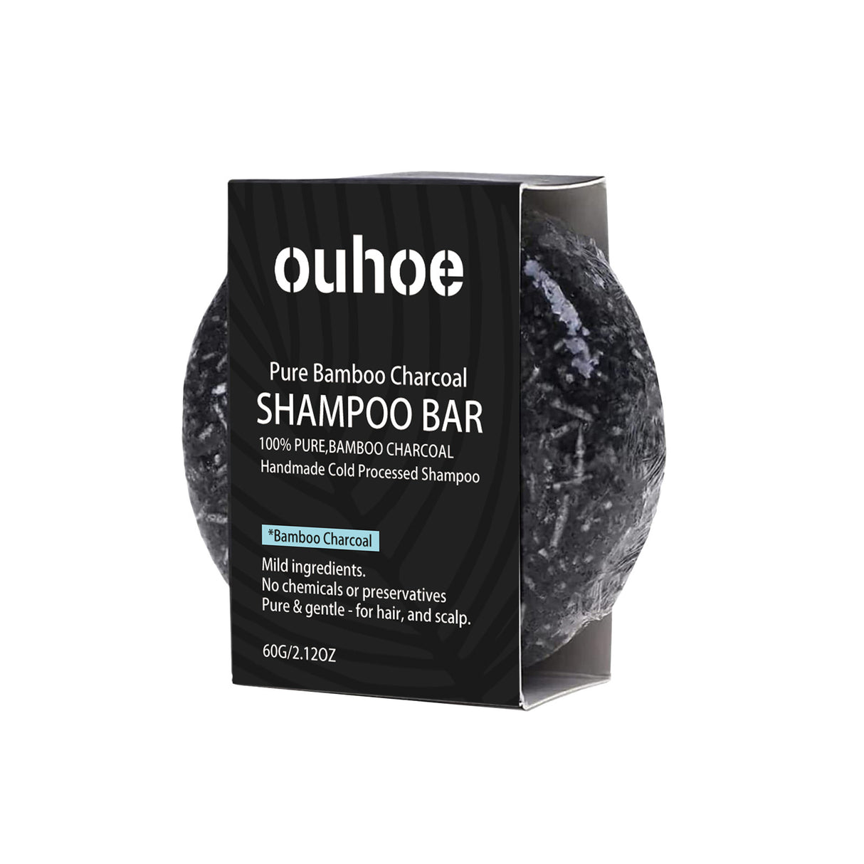 Organic Bamboo Charcoal Shampoo Bar, Deep Cleansing Scalp Strong And Strong Hair Nourishing Repair Improve Dry Shampoo Soap - V.I.P Digital Presence