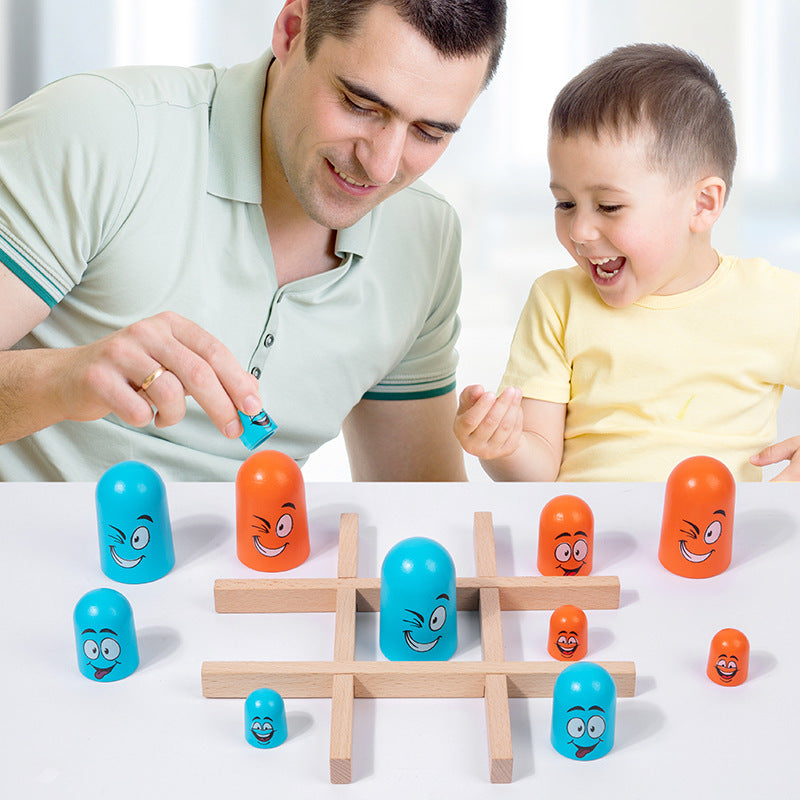 Preschool board game nesting doll face changing cross chess training intelligence parent-child interactive puzzle toy - V.I.P Digital Presence